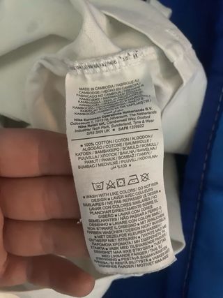 Maglietta Nike bianca con logo