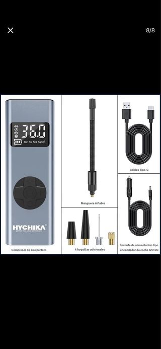 HYCHIKA Inflador Neumáticos Portátil