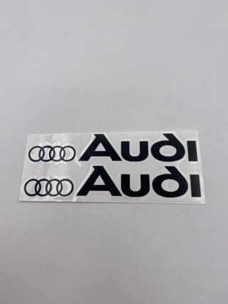 VINILO PEGATINA AUDI NEGRAS 114X46mm