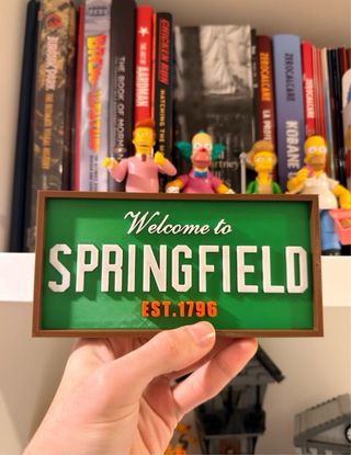 The Simpsons Welcome to Springfield Sign