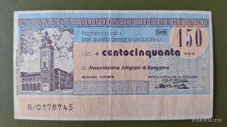 Assegni italiani anni '70