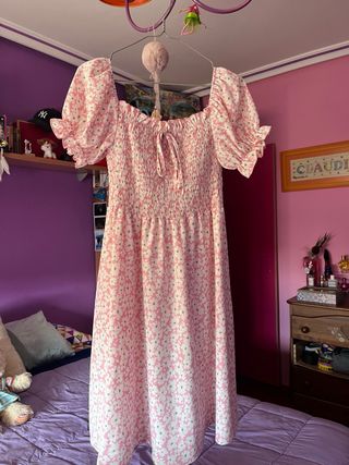 Vestido flores verano Talla L/XL