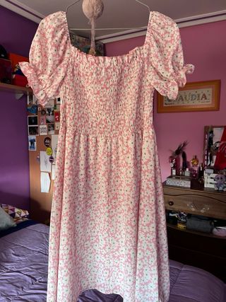 Vestido flores verano Talla L/XL