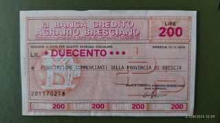 Assegni Circolare commemorativi Anni '70