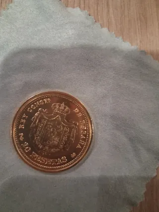 Moneda Coleccionistas de 20 Pesetas Alfonso XIII.