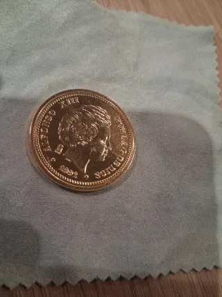 Moneda Coleccionistas de 20 Pesetas Alfonso XIII.