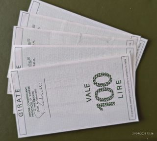 Assegni circolari commemorativi anni '70