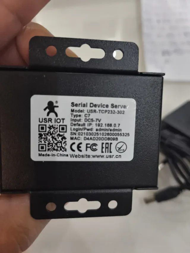 USR-TCP232-302 RS232 a Ethernet Convertidor