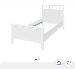 Estructura Cama Blanca 90cm Madera