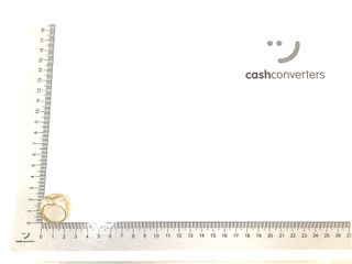 sello oro 18k con piedra con circonita