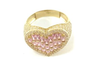 anillo oro 18k con piedra con circonita