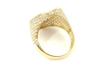 anillo oro 18k con piedra con circonita