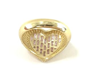 anillo oro 18k con piedra con circonita