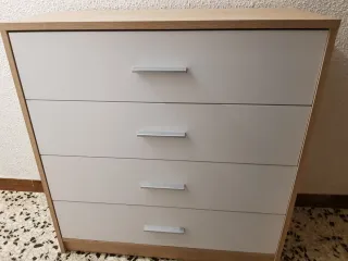 Mobile cassettiera in legno e metallo