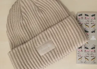 Berretto a cuffia beanie con risvolto