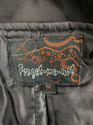 Giubbino donna Forzet-me-not nero taglia M