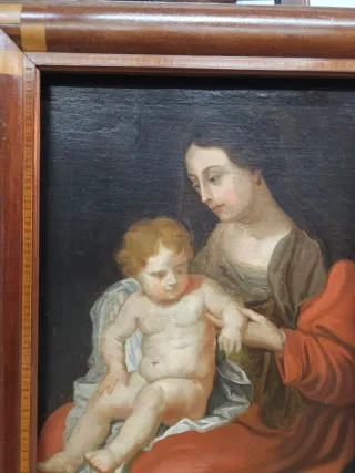 Pintura Escuela Italiana S. XVIII Marco