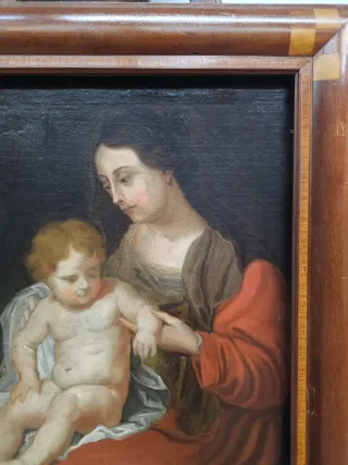 Pintura Escuela Italiana S. XVIII Marco