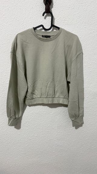 Sudadera Zara gris talla s