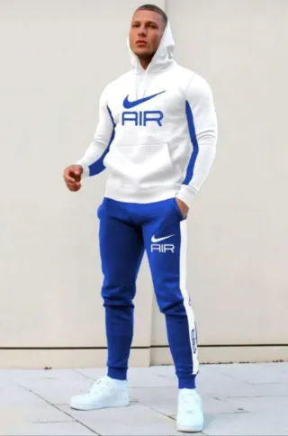 Conjunto Nike Air Blanco y Azul