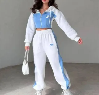 Conjunto Nike Air Blanco y Azul