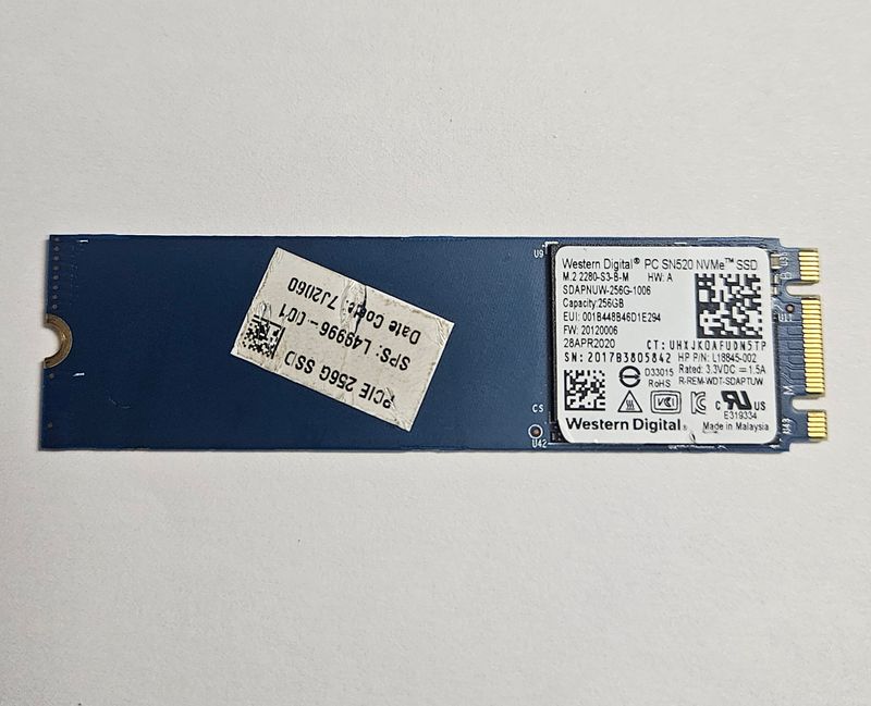 SSD WD SN520 NVMe M.2 256GB
