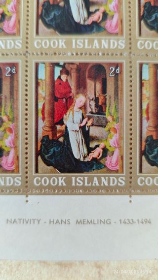 Francobolli Cook Islands Pasqua 1970