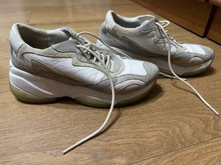 Zapatillas Geox Mujer Grises y Blancas