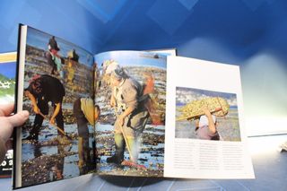 4 libros vintage fotografías a color de naturaleza.