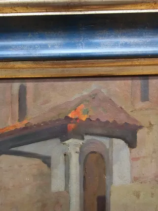 Oleo sobre cartón Víctor Moya Calvo