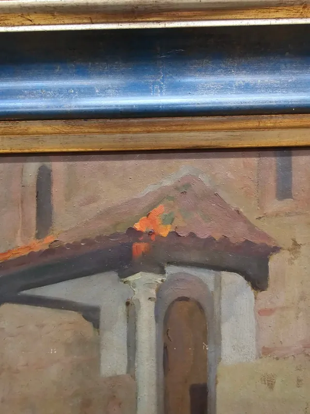 Oleo sobre cartón Víctor Moya Calvo