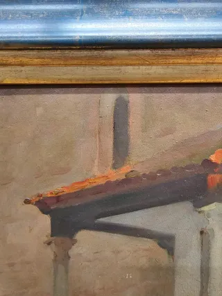 Oleo sobre cartón Víctor Moya Calvo