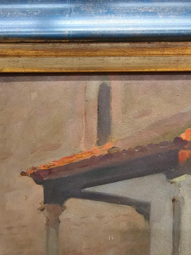 Oleo sobre cartón Víctor Moya Calvo