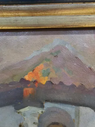 Oleo sobre cartón Víctor Moya Calvo