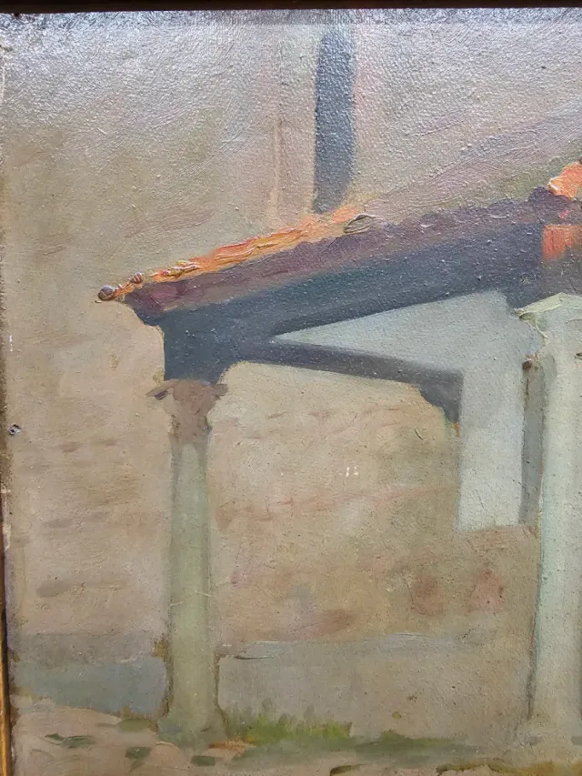 Oleo sobre cartón Víctor Moya Calvo