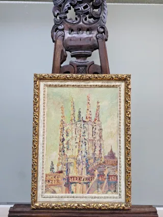 Oleo sobre Lienzo Escuela Madrileña Años 50