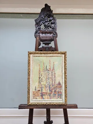 Oleo sobre Lienzo Escuela Madrileña Años 50