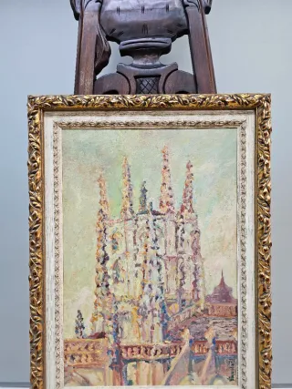 Oleo sobre Lienzo Escuela Madrileña Años 50