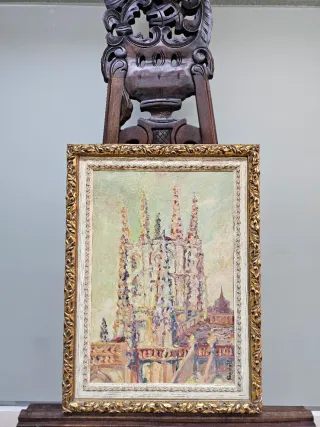 Oleo sobre Lienzo Escuela Madrileña Años 50