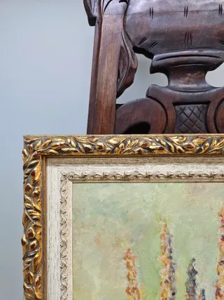 Oleo sobre Lienzo Escuela Madrileña Años 50