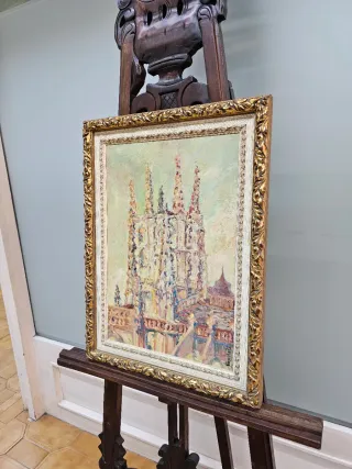 Oleo sobre Lienzo Escuela Madrileña Años 50