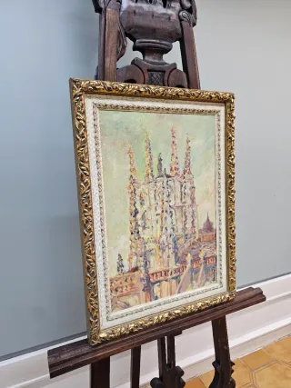 Oleo sobre Lienzo Escuela Madrileña Años 50