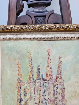 Oleo sobre Lienzo Escuela Madrileña Años 50