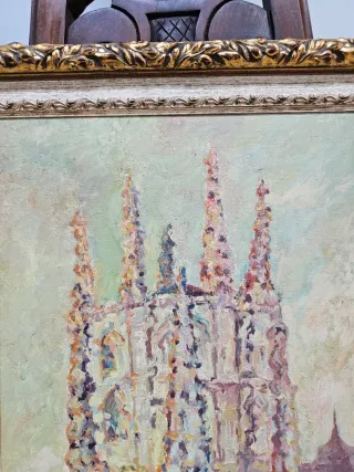 Oleo sobre Lienzo Escuela Madrileña Años 50