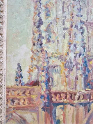 Oleo sobre Lienzo Escuela Madrileña Años 50