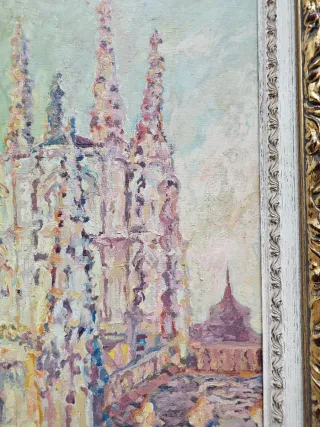 Oleo sobre Lienzo Escuela Madrileña Años 50