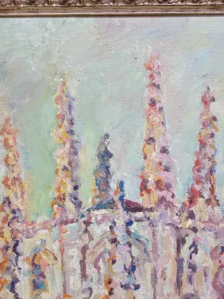 Oleo sobre Lienzo Escuela Madrileña Años 50