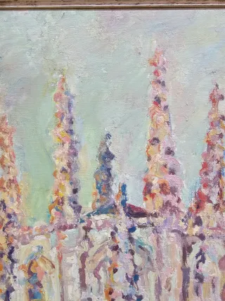 Oleo sobre Lienzo Escuela Madrileña Años 50