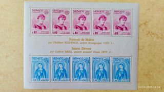 Monaco Francobolli Europa 1975