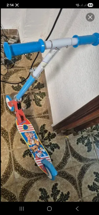 Patinete Patrulla Canina 2 Ruedas Plegable